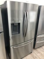 27 cu. ft. Large Capacity 3-Door French Door Refrigerator with External Water & Ice Dispenser in Stainless Steel - Image 2