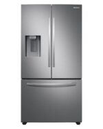 27 cu. ft. Large Capacity 3-Door French Door Refrigerator with External Water & Ice Dispenser in Stainless Steel